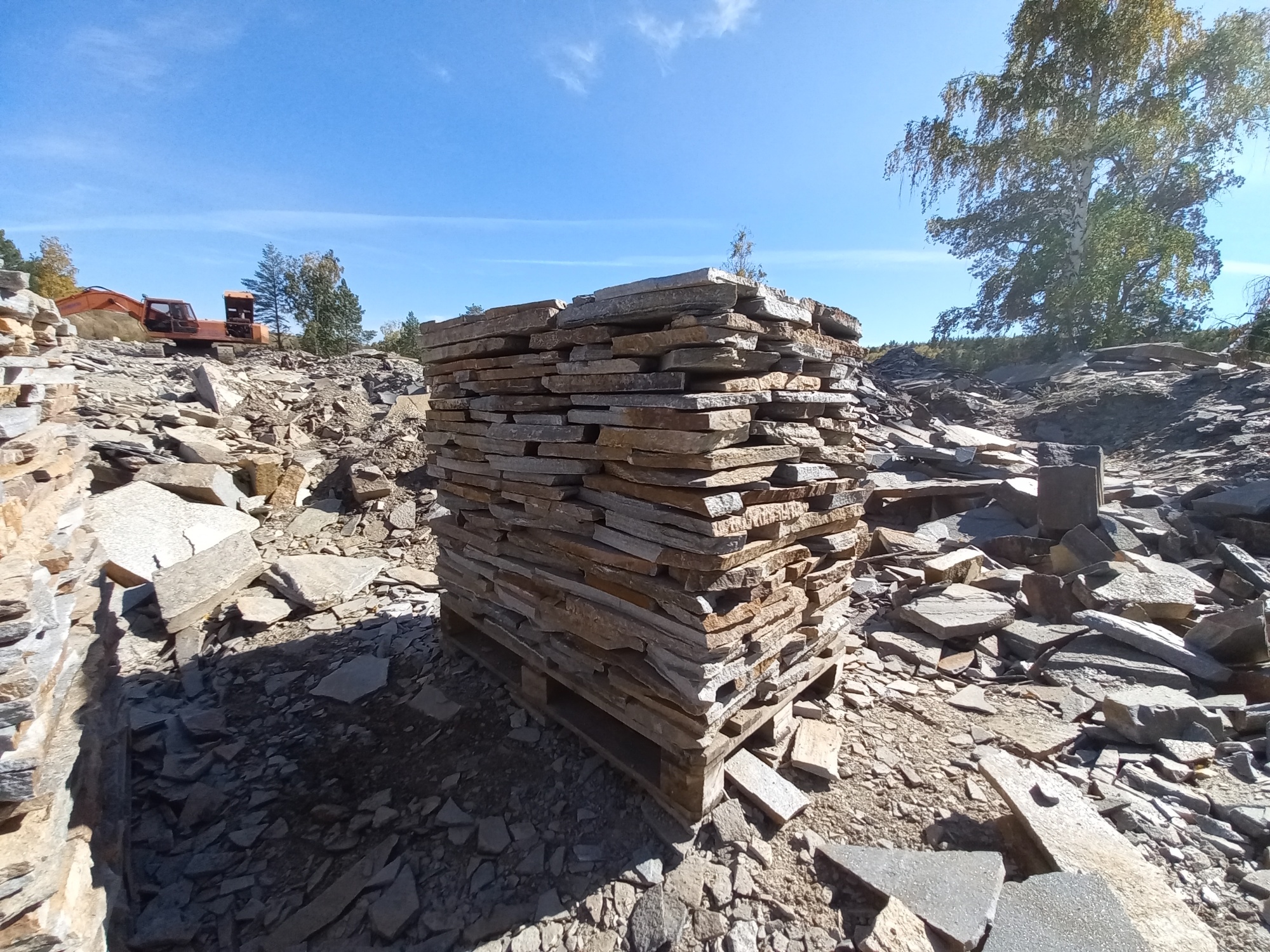 Плитняк златолит серебристый для мощения на бетон купить в Нытве