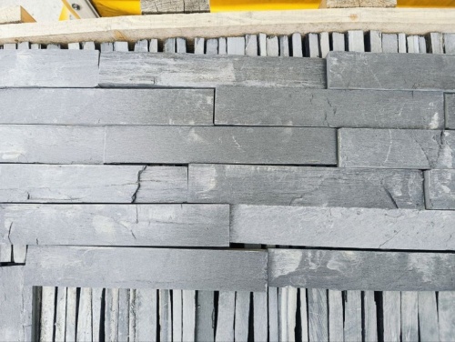 Плитка чёрная из натурального камня фасадная 30 см * 5 см, толщина 7 мм -30 мм купить в Нытве