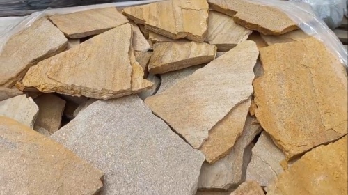 Плитняк златолит жёлтый для цоколя купить в Нытве