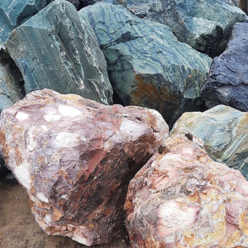 Ландшафтные глыбы красно-фиолетовые 200-1000 килограмм купить в Нытве