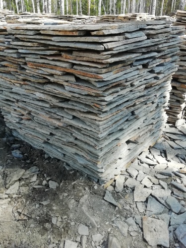 Плитняк златолит Уральский для цоколя, отмостки купить в Нытве